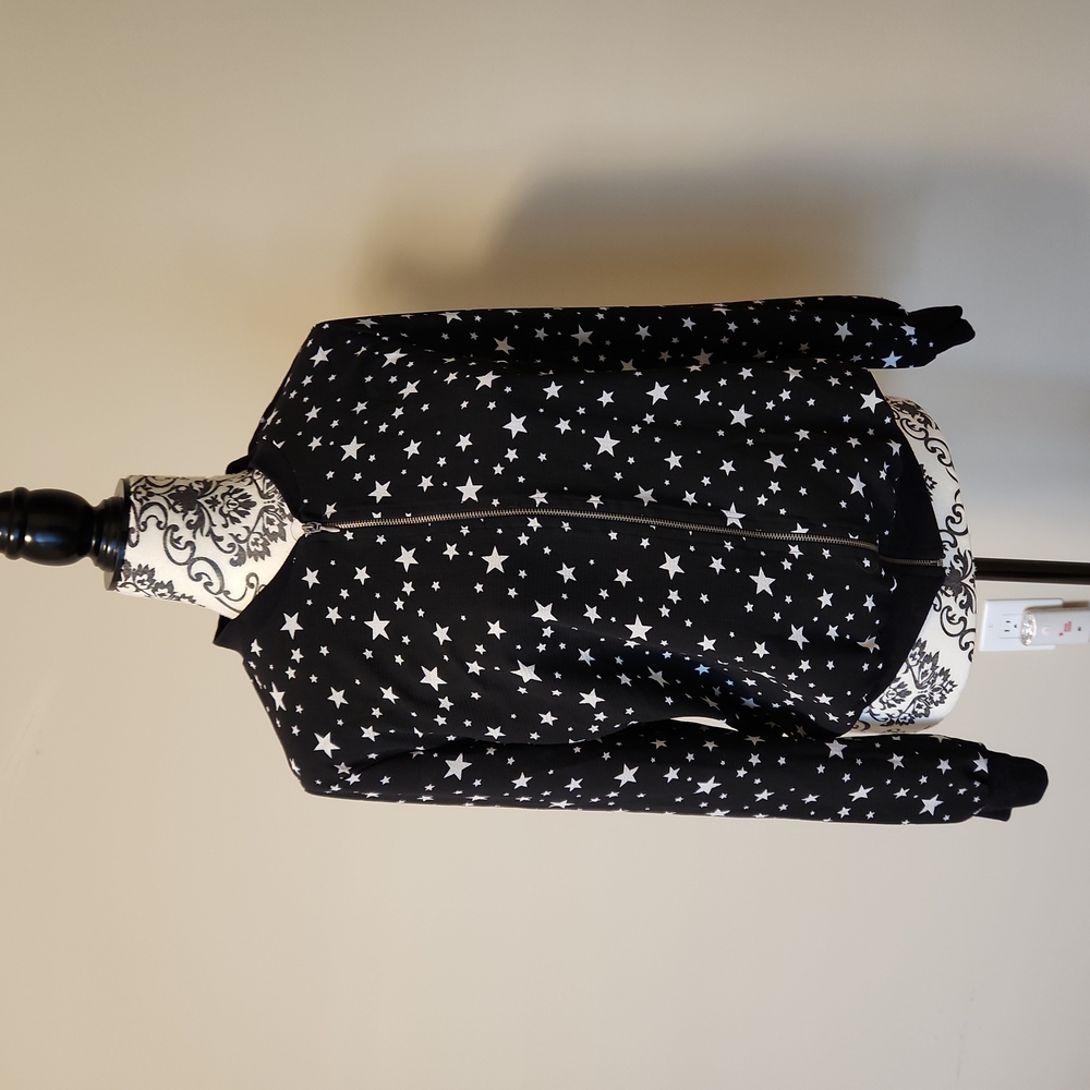 Como Black Star print bomber jacket